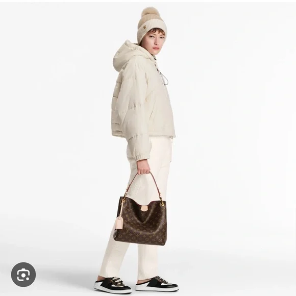 Authentic Louis Vuitton classic monogram Graceful Pm hobo bag in peony - Picture 3 of 16